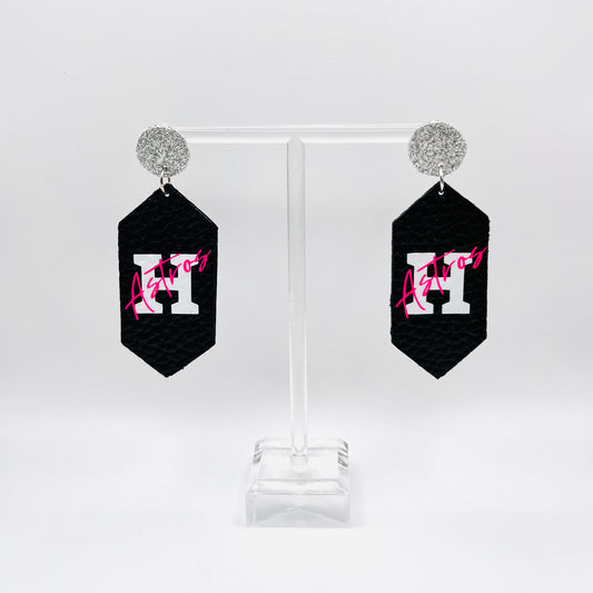 Hand Crafted Earring Pro Sport-Houston Astros