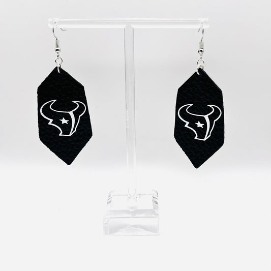 Hand Crafted Earring Pro Sport-Houston Texans