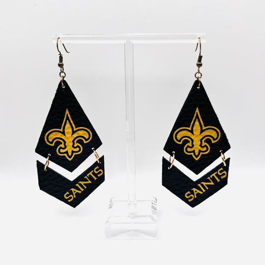 Hand Crafted Earring Pro Sport-Saints
