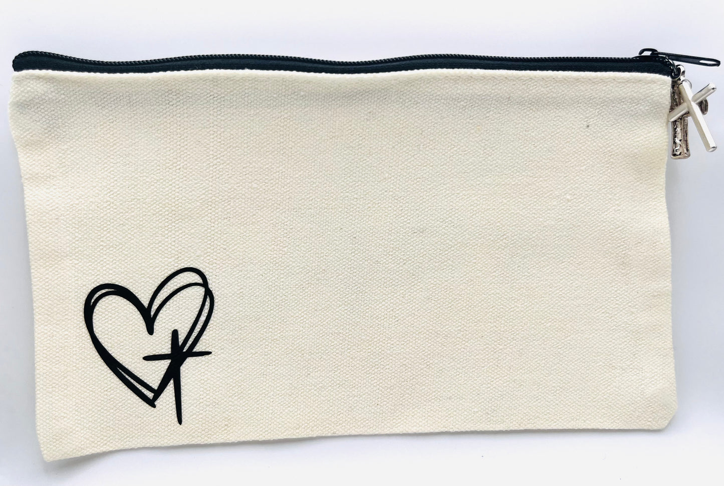 Christian Heart Zip Pouch