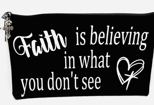 Faith is Believing Zipper Pouch Bag