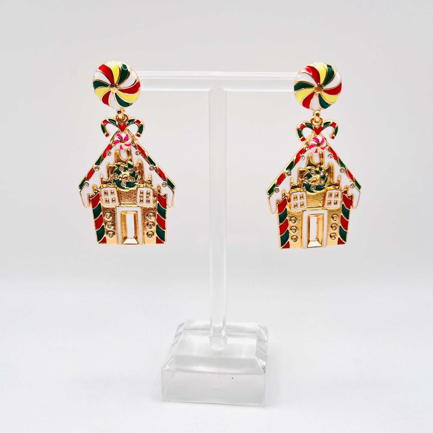 Christmas Gingerbread House Earrings