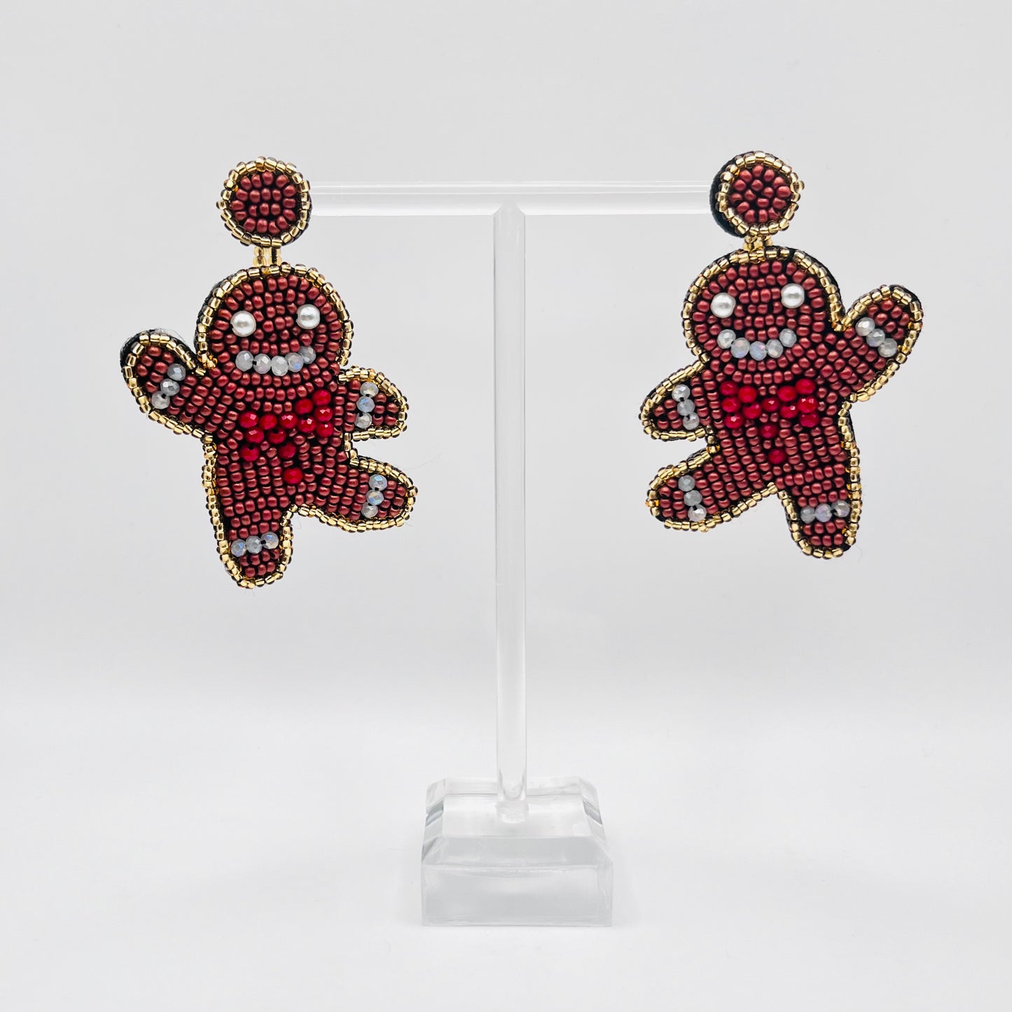 Beaded Gingerbread Earring