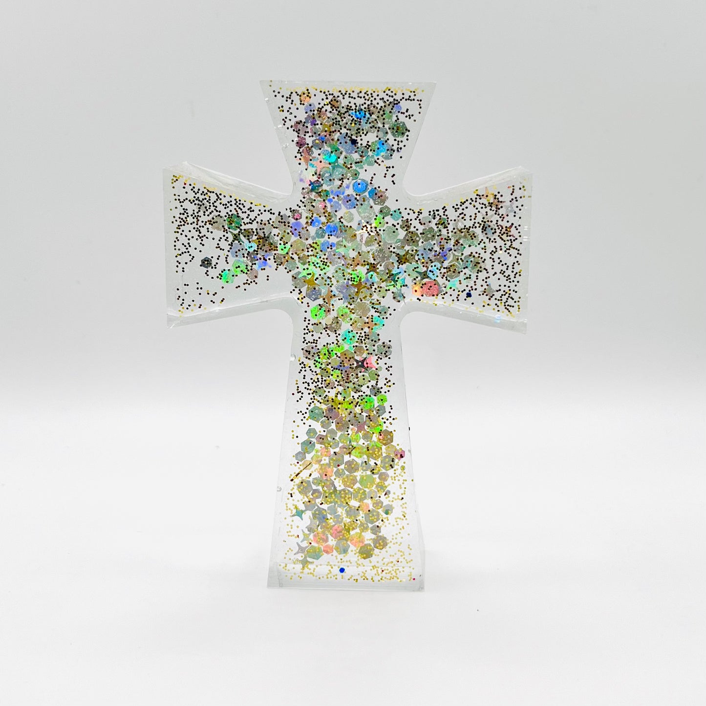 Glitter Epoxy Resin Cross