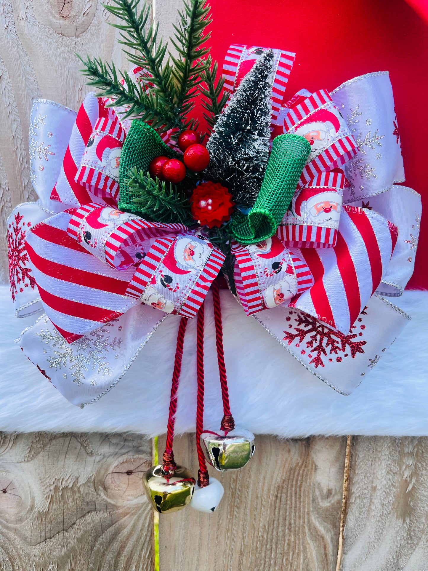 Wreath- Large Santa Hat