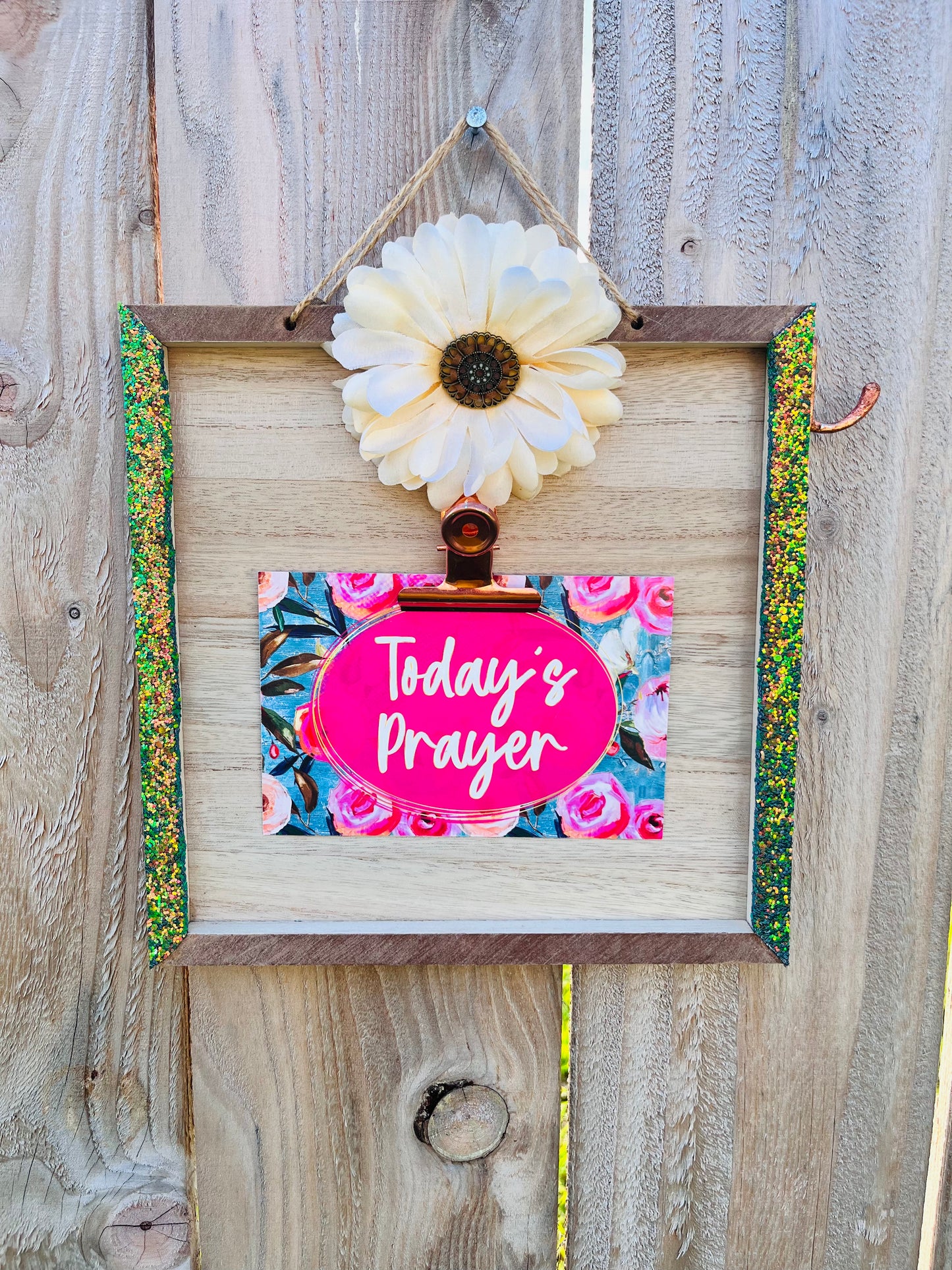 Glitter Colored Prayer Board