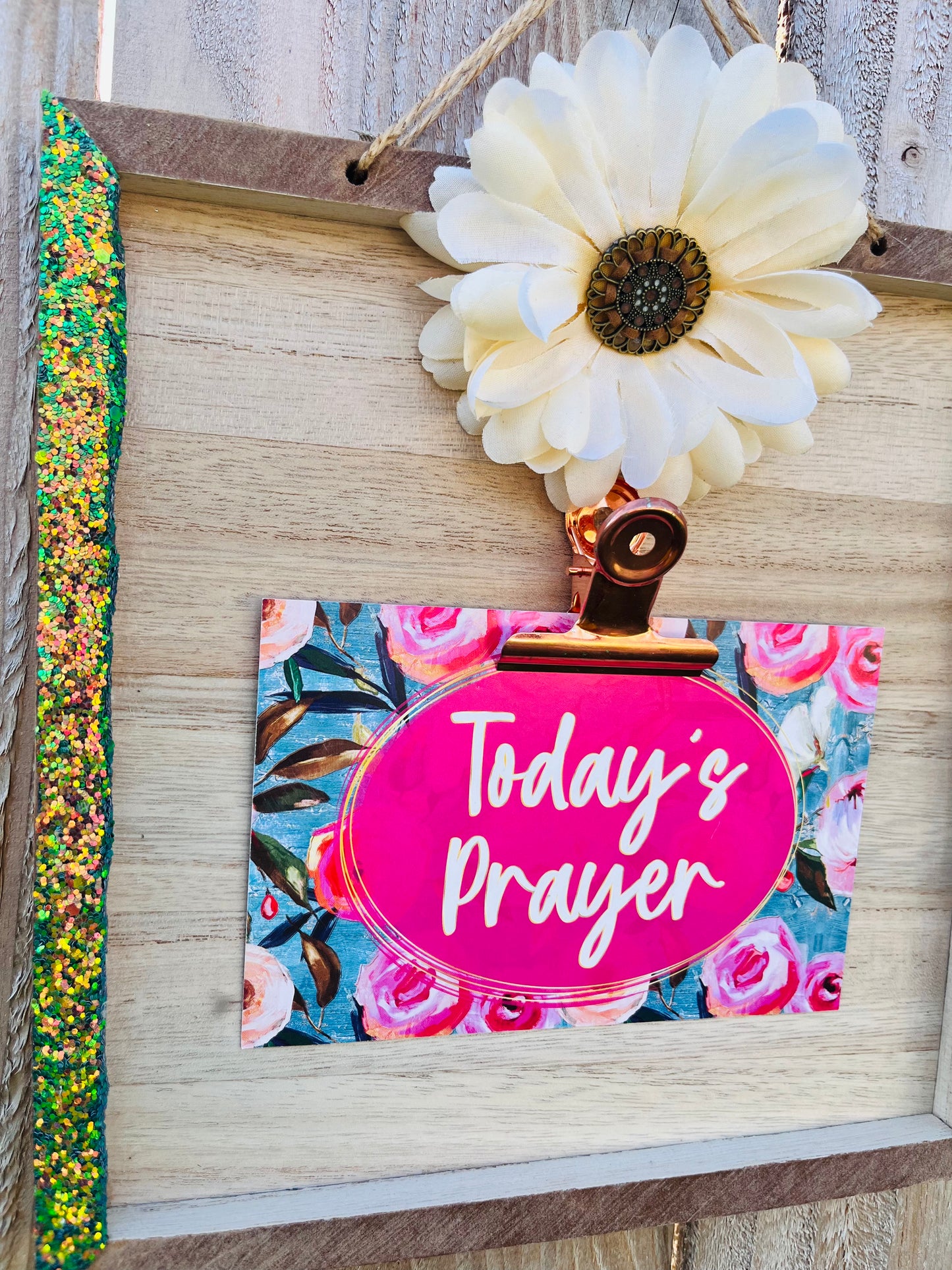 Glitter Colored Prayer Board