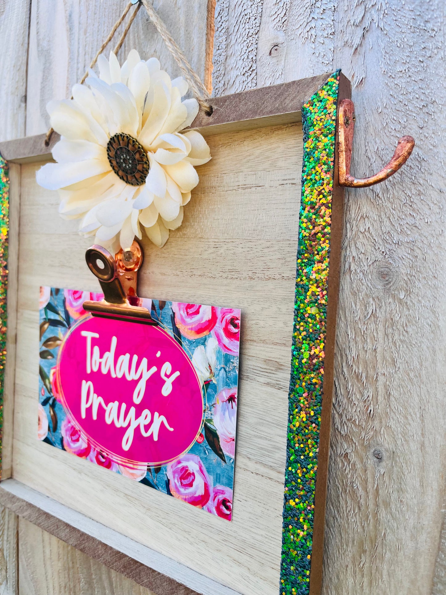 Glitter Colored Prayer Board