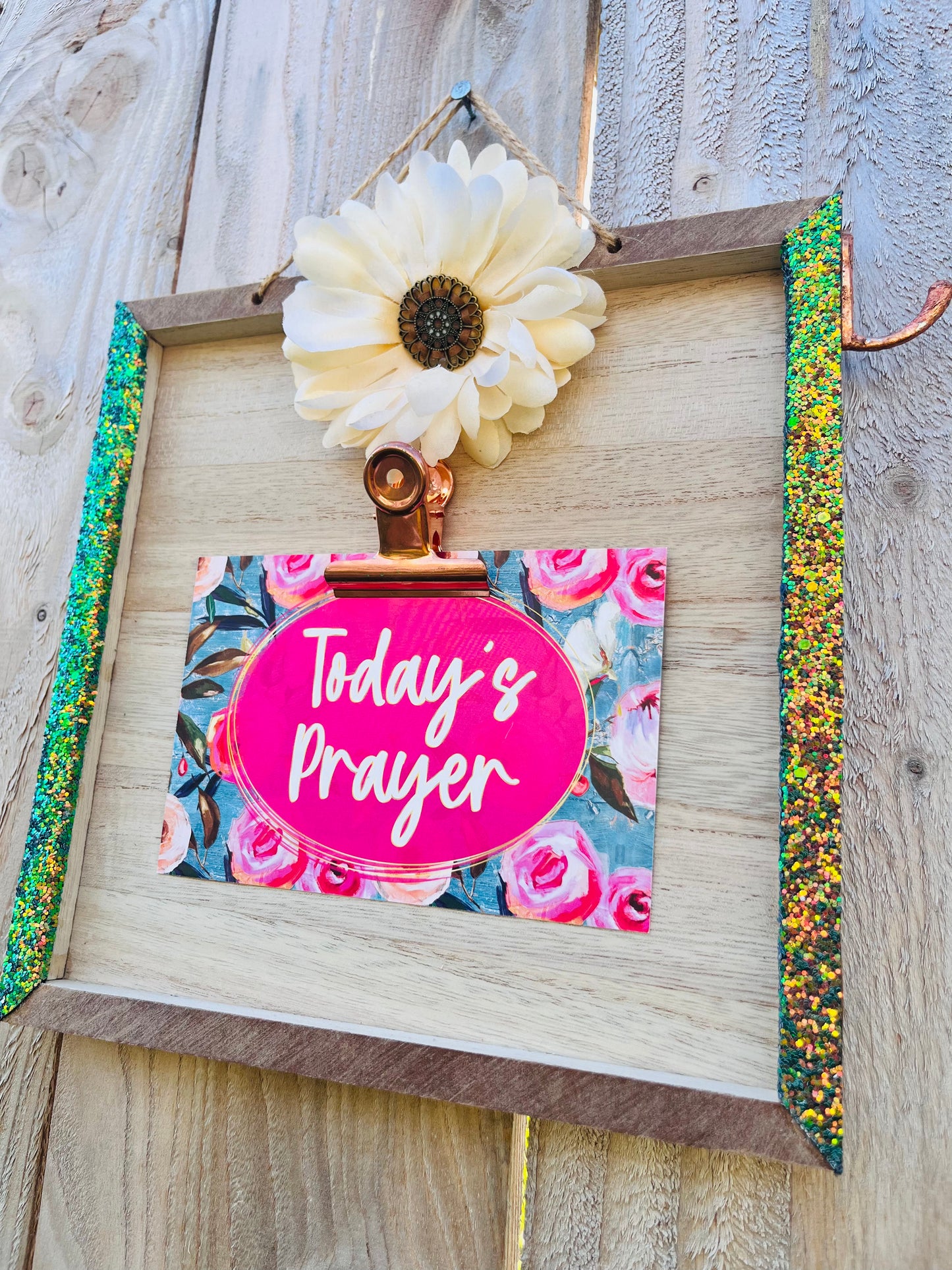 Glitter Colored Prayer Board