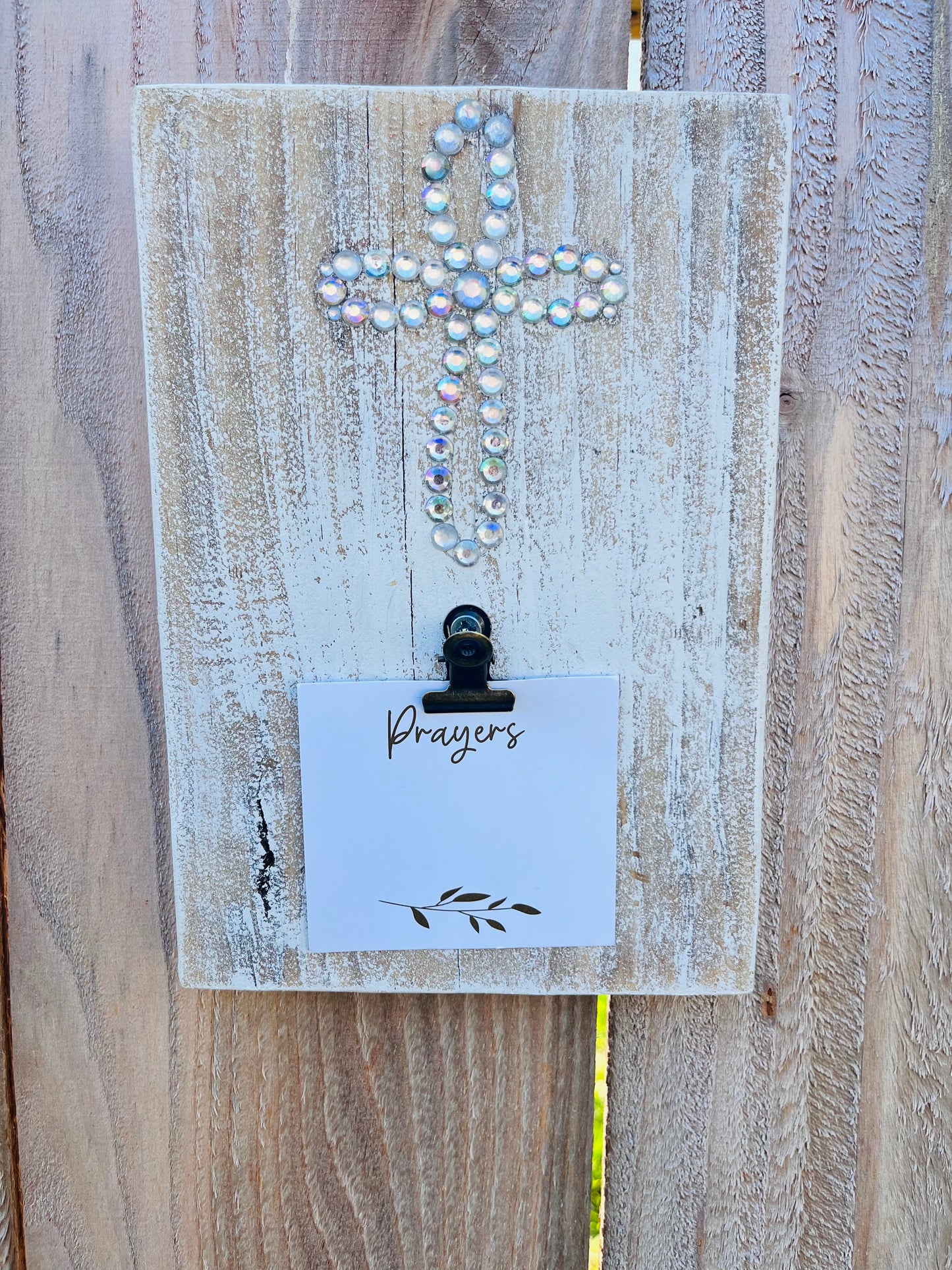 Bling Cross Prayer Board