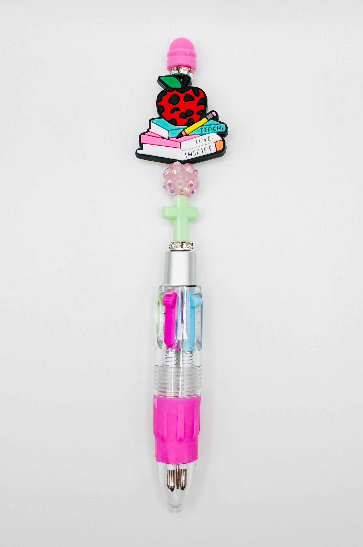 Chunky Multicolor Pen-Teach Love Inspire