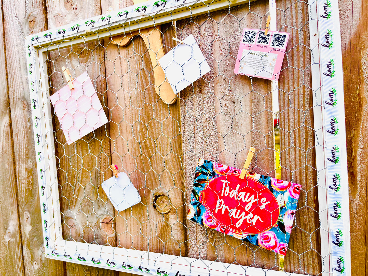 Floral Cross Prayer Board