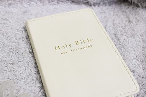 NIV, Tiny Testament Bible, New Testament, Leathersoft, White, Comfort Print