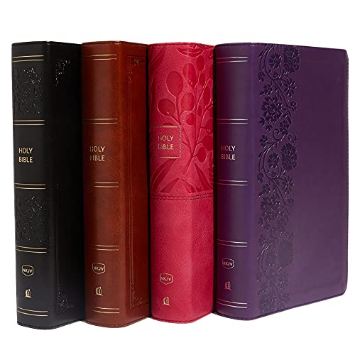 NKJV, End-of-Verse Reference Bible, Personal Size Large Print, Leathersoft, Purple, Red Letter, Comfort Print: Holy Bible, New King James Version