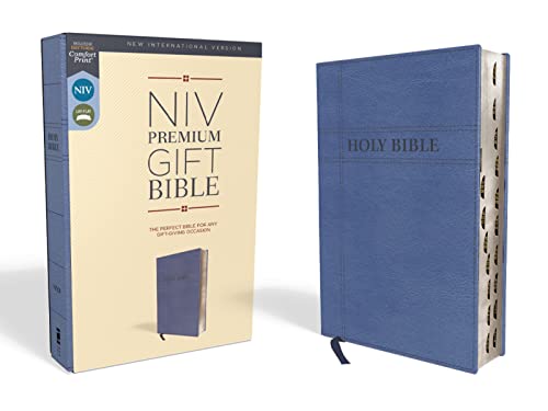 NIV, Premium Gift Bible, Leathersoft, Navy, Red Letter, Thumb Indexed, Comfort Print: The Perfect Bible for Any Gift-Giving Occasion