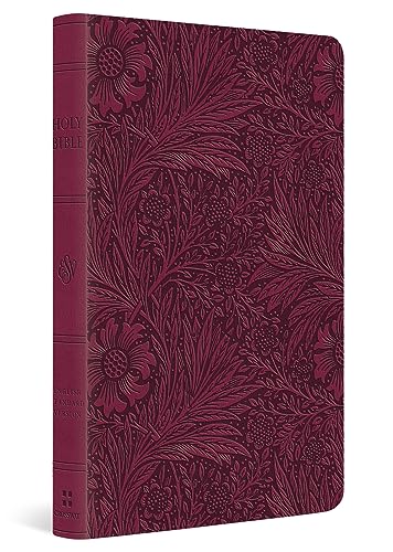 ESV Large Print Value Thinline Bible (TruTone, Raspberry, Floral Design)