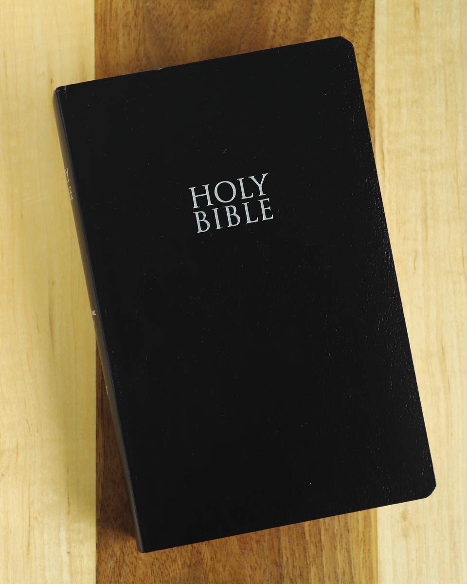 NIV, Gift and Award Bible, Leather-Look, Black, Red Letter, Comfort Print