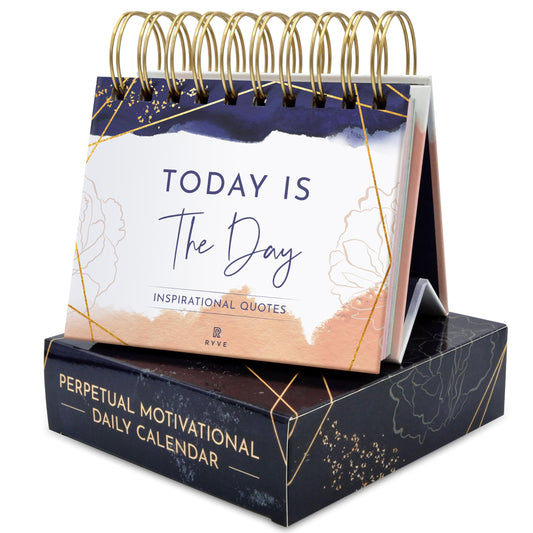 RYVE Motivational Calendar - Daily Flip Calendar with Inspirational Quotes - Inspirational Gifts for Women, Inspirational Desk Decor for Women, Office Decor for Women Desk, Office Gifts for Women