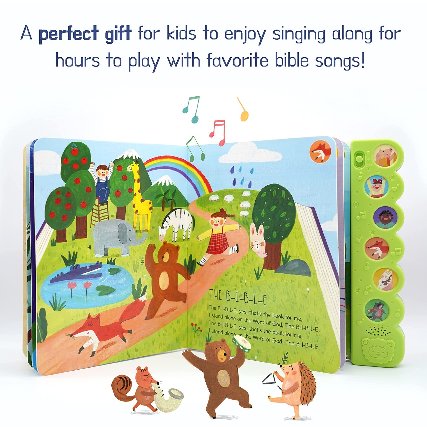 Sing Along with Jesus - Christian Sound Books for Toddlers 1-3 | Musical Baby Books | Interactive Toddler Books | Religious Musical Toys for Kids | Interactive Books for 1 Year Old | Talking Books