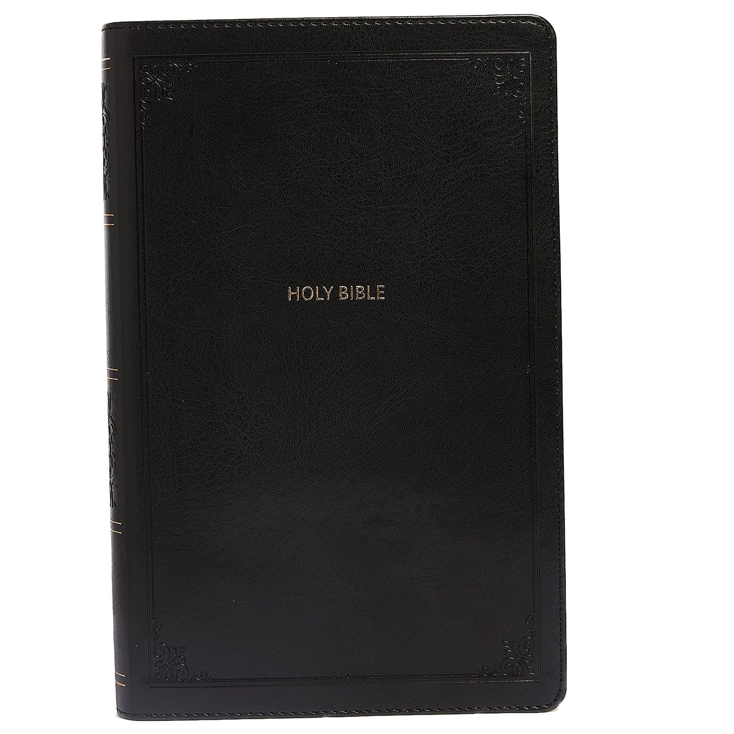 NKJV, End-of-Verse Reference Bible, Personal Size Large Print, Leathersoft, Black, Red Letter, Comfort Print: Holy Bible, New King James Version